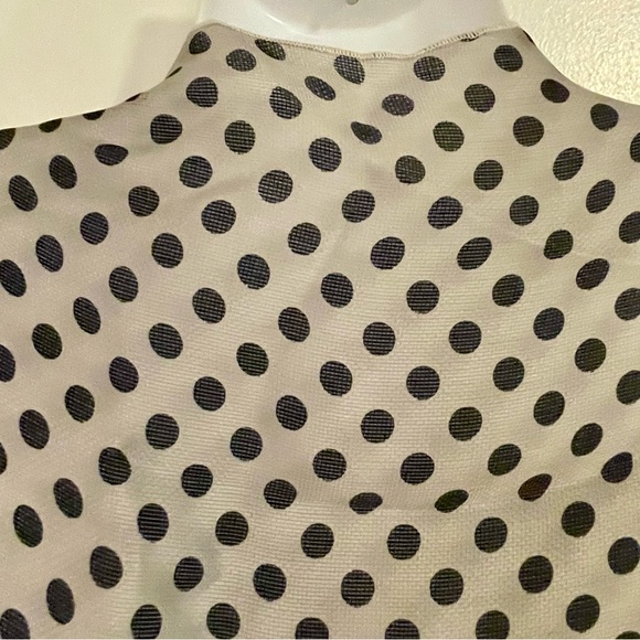 Margot Rozanska NY Sheer Polka Dot Architectural Blouse Jacket, size Small - Picture 11 of 12